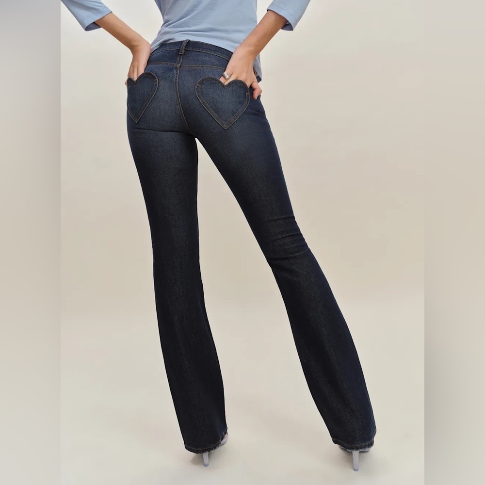 Reformation Kenny Low Rise Bootcut Jeans Blue - Size 25